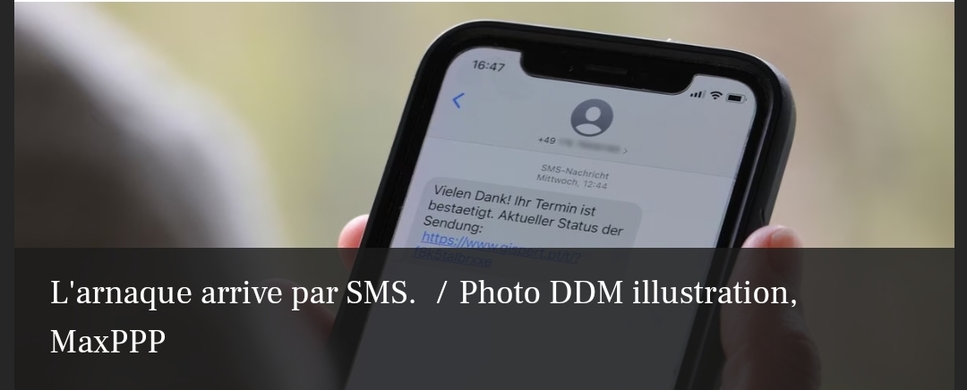 Fraude aux sms et mail 