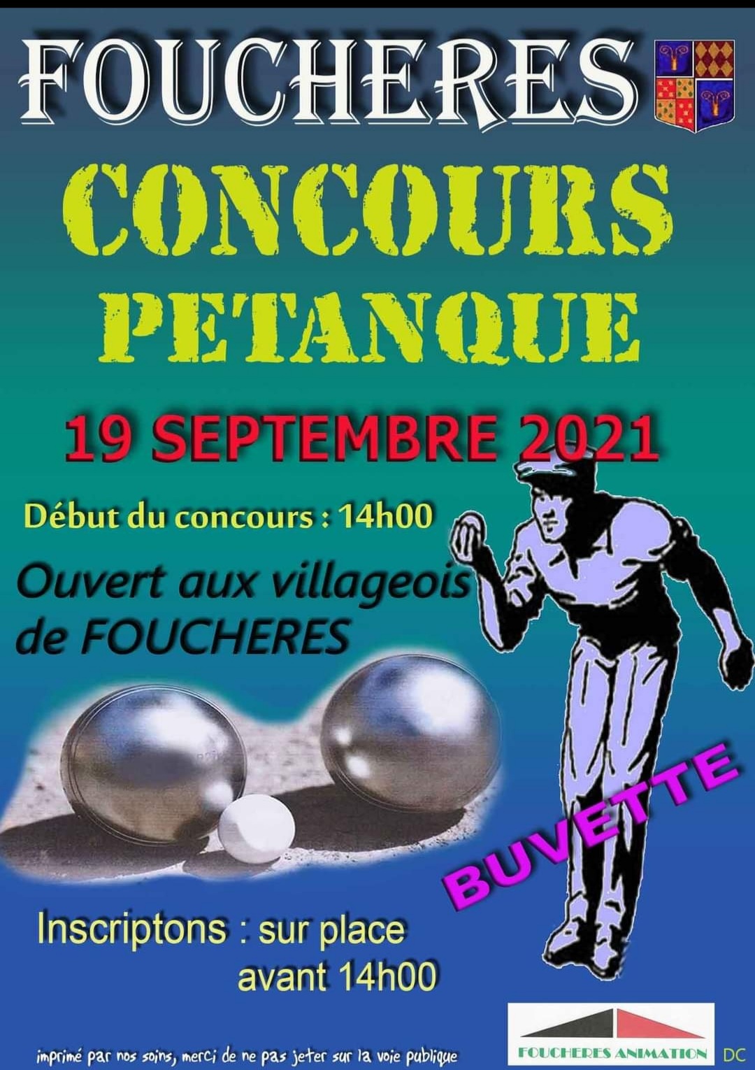 Concours de pétanque 